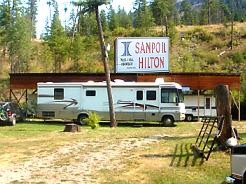 Our rig parked in the camp