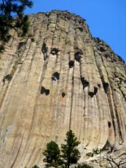 THE SIDE OF DEVILS TOWER