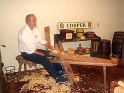 The  cooper at his shaving bench